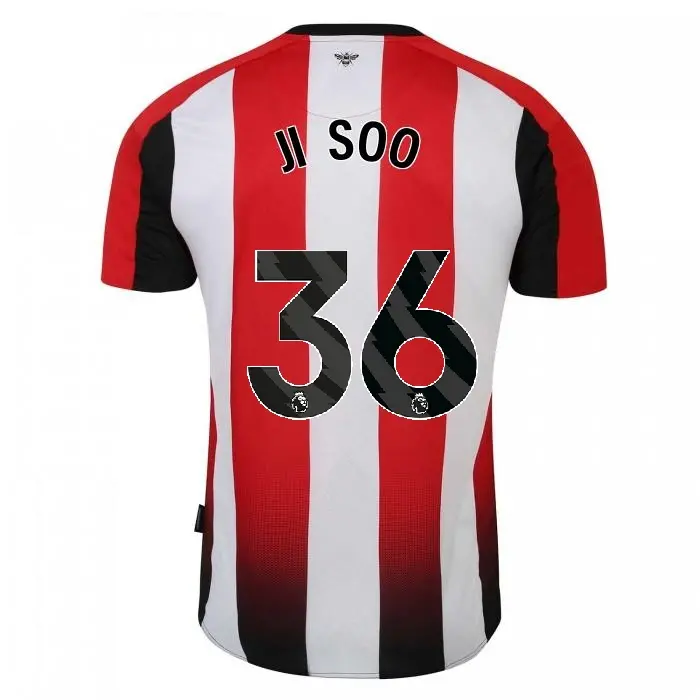 23/25 Brentford Adult Home Shirt JI SOO 36