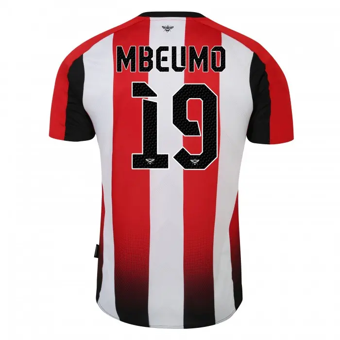 23/25 Brentford Adult Home Shirt MBEUMO 19