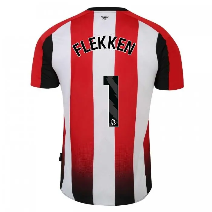 23/25 Brentford Junior Home Shirt FLEKKEN 1-4074-2300417-MARK FLEKKEN 1 23/25 Brentford Junior Home Shirt FLEKKEN 1 - Image 1