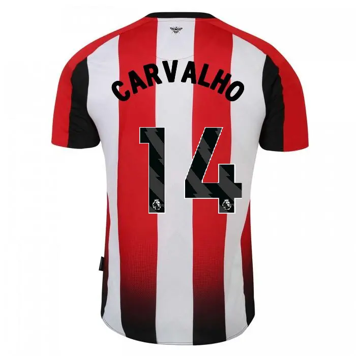 23/25 Brentford Womens Home Shirt CARVALHO 14-4698-2300416-FABIO CARVALHO 14 23/25 Brentford Womens Home Shirt CARVALHO 14 - Image 1