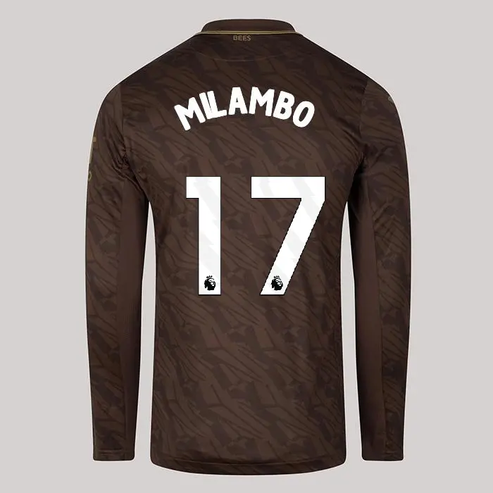 25/26 Brentford Adult Replica L/S Away Shirt - Antoni Milambo 17