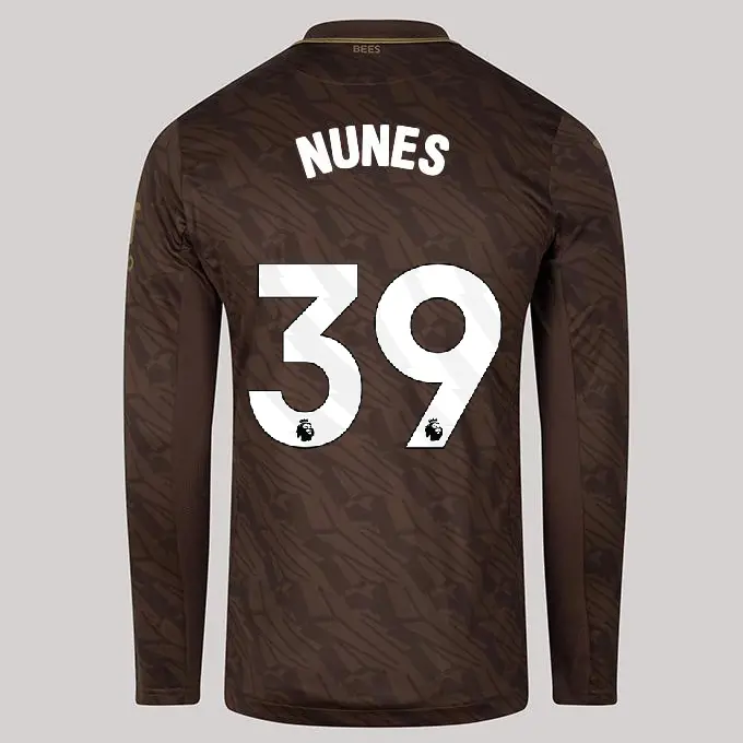 25/26 Brentford Adult Replica L/S Away Shirt - Gustavo NUNES 39