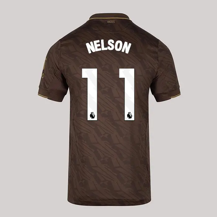 25/26 Brentford Adult Replica L/S Away Shirt - NELSON 11