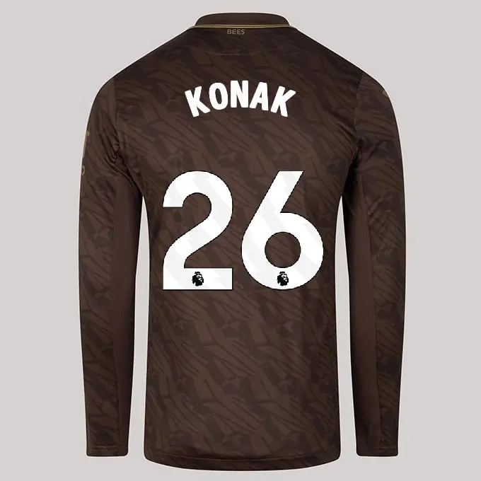 25/26 Brentford Adult Replica L/S Away Shirt - Yunus Emre Konak 26