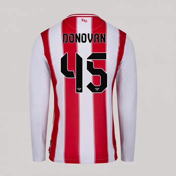 25/26 Brentford Adult Replica L/S Home Shirt - DONOVAN 45