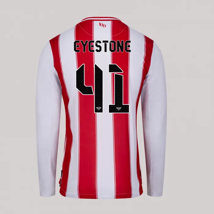25/26 Brentford Adult Replica L/S Home Shirt - EYESTONE 41