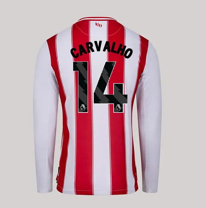 25/26 Brentford Adult Replica L/S Home Shirt - FABIO CARVALHO 14