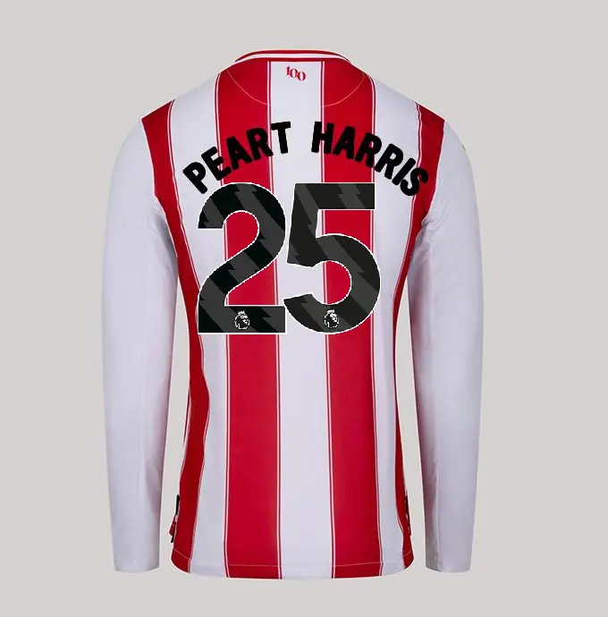 25/26 Brentford Adult Replica L/S Home Shirt - PEART HARRIS 25