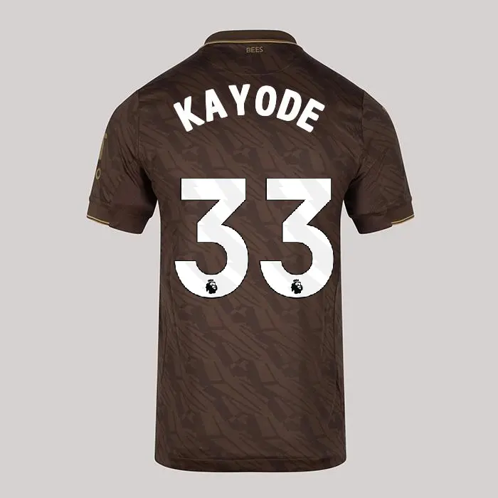 25/26 Brentford Junior Replica Away Shirt - KAYODE 33