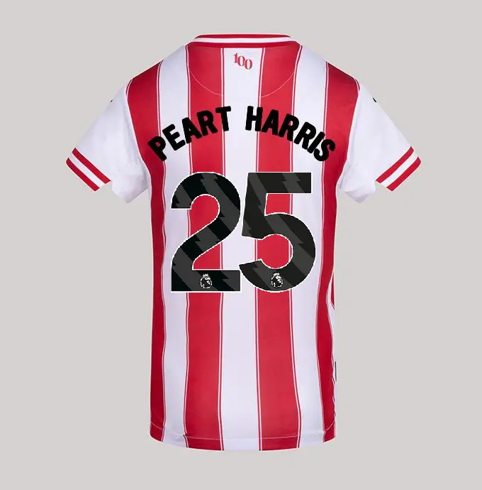 25/26 Brentford Junior Replica Home Shirt - PEART HARRIS 25