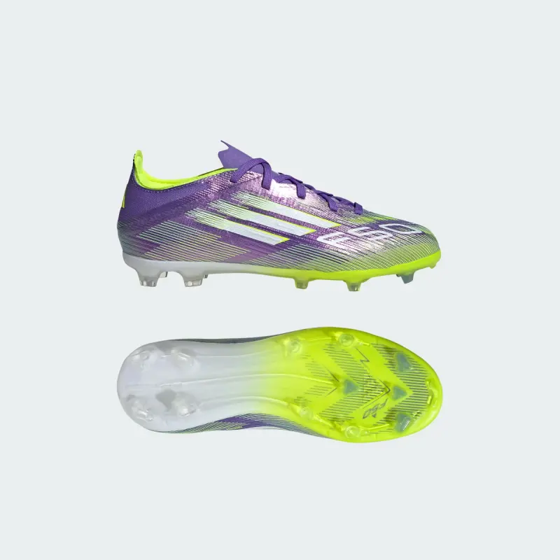 Adidas F50 Elite FG Purple Rush Cloud White Lucid Lemon (GS)