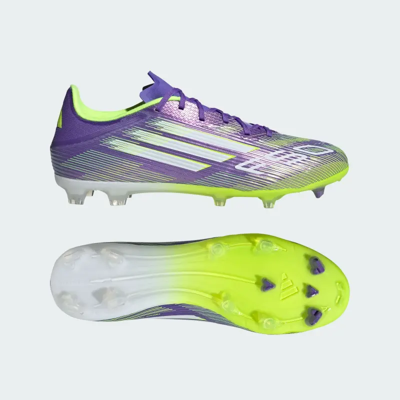 Adidas F50 League FG/MG Purple Rush Cloud White Lucid Lemon-JI0003 Adidas F50 League FG/MG Purple Rush Cloud White Lucid Lemon - Image 1