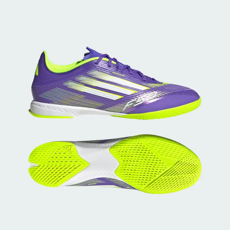 Adidas F50 League Indoor Purple Rush Cloud White Lucid Lemon-JH7719 Adidas F50 League Indoor Purple Rush Cloud White Lucid Lemon - Image 1