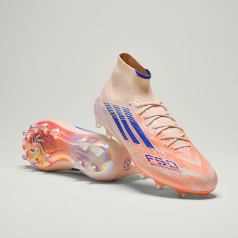 Adidas F50 Sparkfusion Elite Mid-Cut FG/AG Coral Blaze Pack (Women's)-JH7647 Adidas F50 Sparkfusion Elite Mid-Cut FG/AG Coral Blaze Pack (Women's) - Image 1