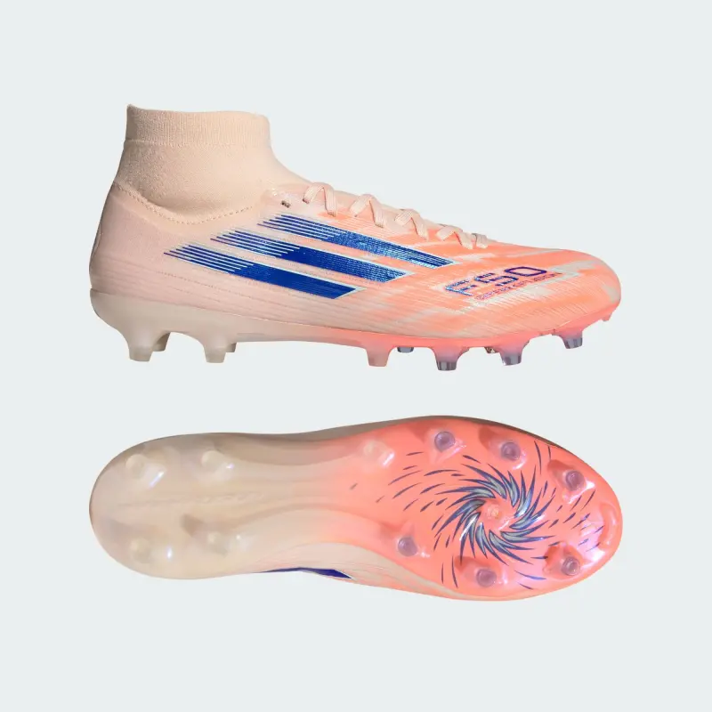 Adidas F50 Sparkfusion Pro Mid-Cut FG/AG Coral Blaze Pack (Women's)-JH7690 Adidas F50 Sparkfusion Pro Mid-Cut FG/AG Coral Blaze Pack (Women's) - Image 1