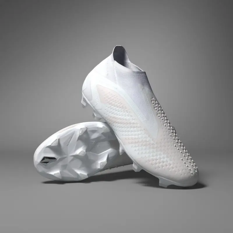 Adidas Predator Accuracy+ Firm Ground Boots Cloud White