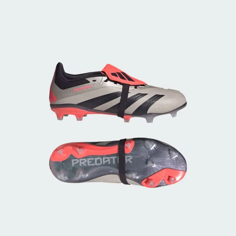 Adidas Predator Elite Fold-Over Tongue Firm Ground Boots Platinum Metallic Kids-IH7583 Adidas Predator Elite Fold-Over Tongue Firm Ground Boots Platinum Metallic Kids - Image 1