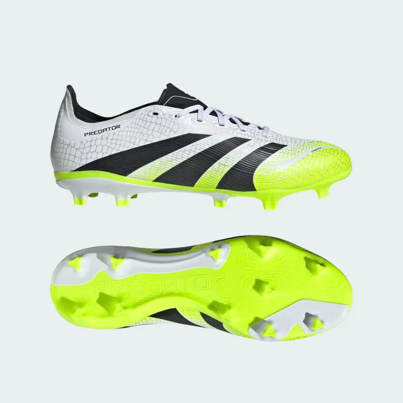 Adidas Predator League FG/MG Cloud White Core Black Lucid Lemon