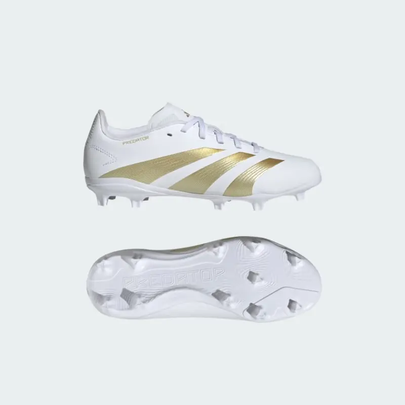 Adidas Predator League Firm Ground Boots Cloud White Kids-IF6355 Adidas Predator League Firm Ground Boots Cloud White Kids - Image 1