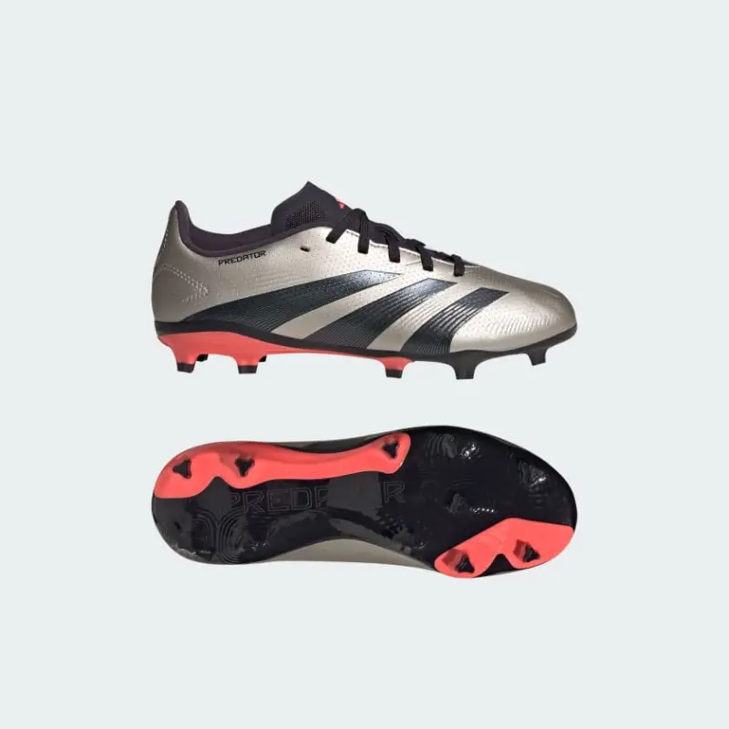 Adidas Predator League Firm Ground Boots Platinum Metallic Kids