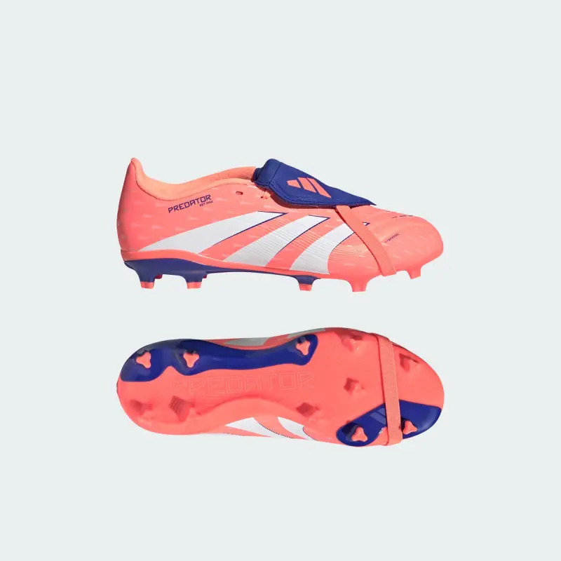 Adidas Predator League Fold-Over Tongue FG/MG Coral Blaze Pack (Kids)-JP9918 Adidas Predator League Fold-Over Tongue FG/MG Coral Blaze Pack (Kids) - Image 1