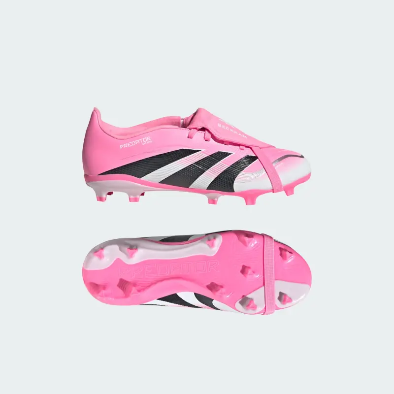 Adidas Predator League Fold-Over Tongue FG/MG David Beckham Beam Pink (Kids)-JP9917 Adidas Predator League Fold-Over Tongue FG/MG David Beckham Beam Pink (Kids) - Image 1
