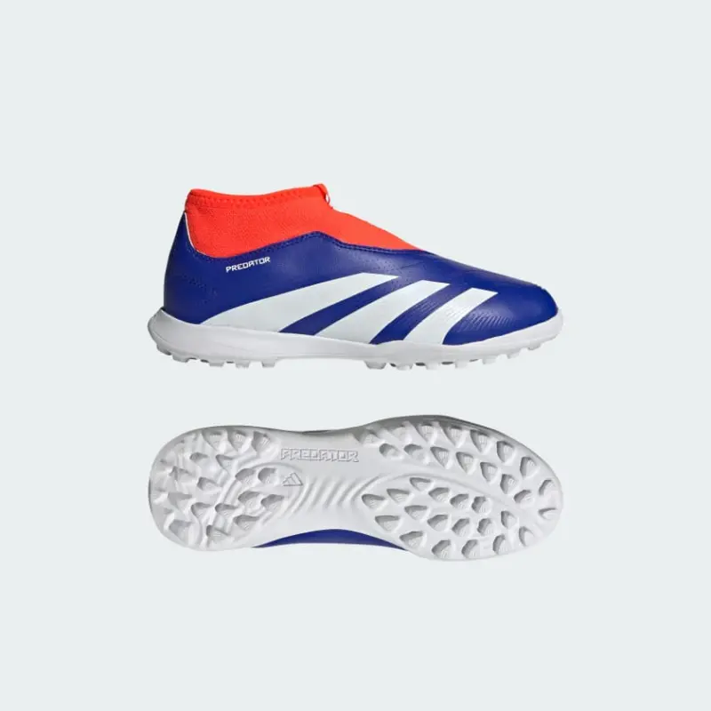 Adidas Predator League Laceless Turf Boots Lucid Blue Kids