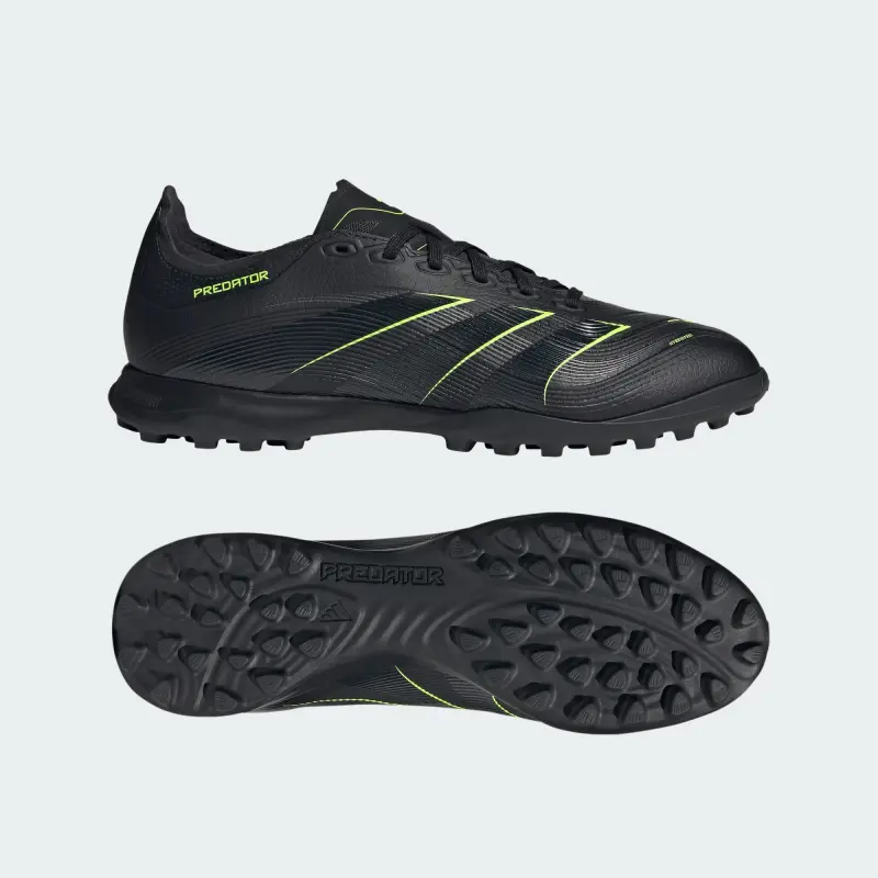 Adidas Predator League Turf Core Black Carbon Lucid Lemon