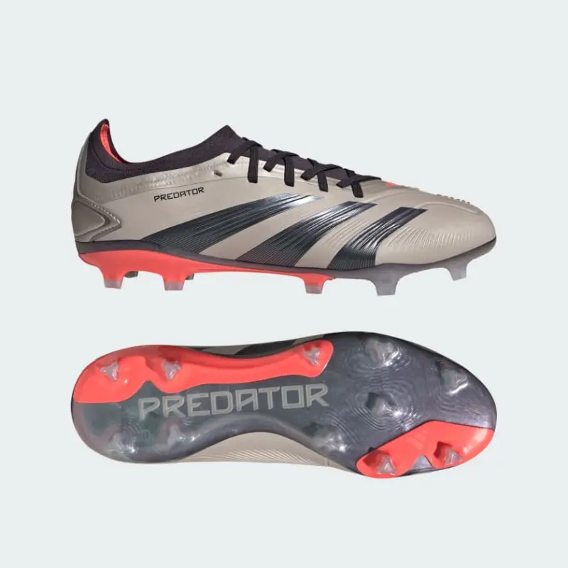 Adidas Predator Pro Firm Ground Boots Platinum Metallic