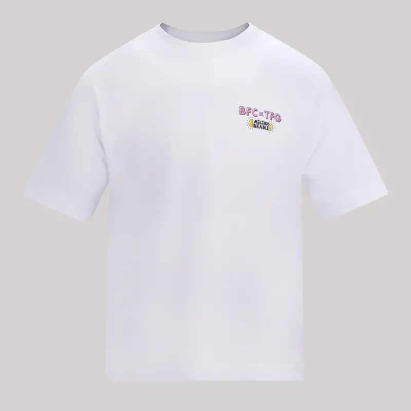 BFC x TFG White Oversized Tee-2400568 Brentford Jersey Collection - Shop Football Kits & Shoes