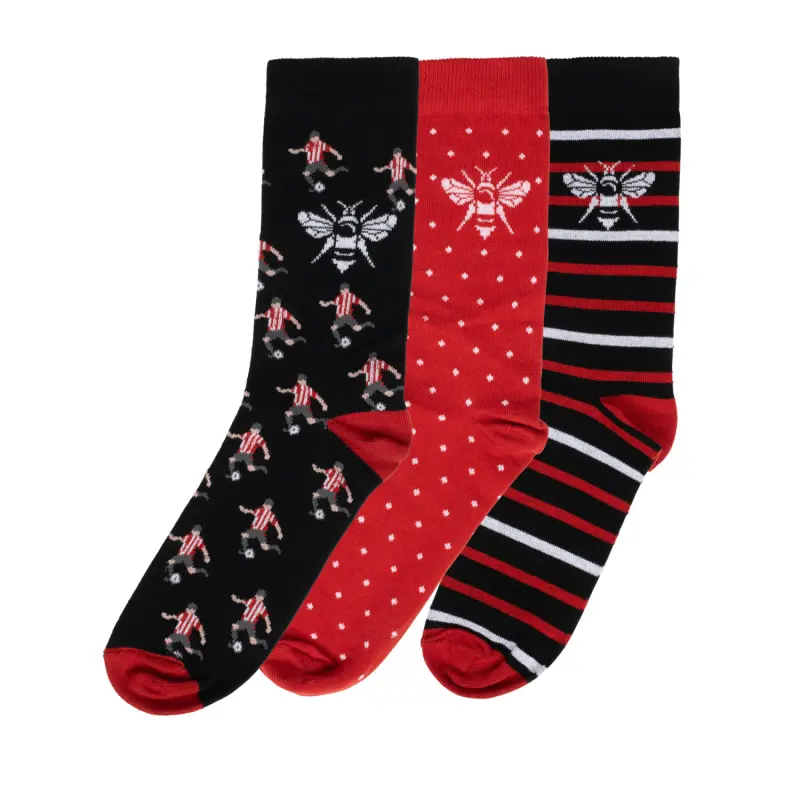 Brentford 3pk Fan Socks (7-11) Brentford Jersey Collection - Shop Football Kits & Shoes