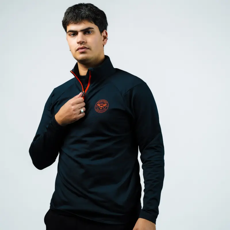 Brentford Active Quarter Zip Top-2400235 Brentford Jersey Collection - Shop Football Kits & Shoes