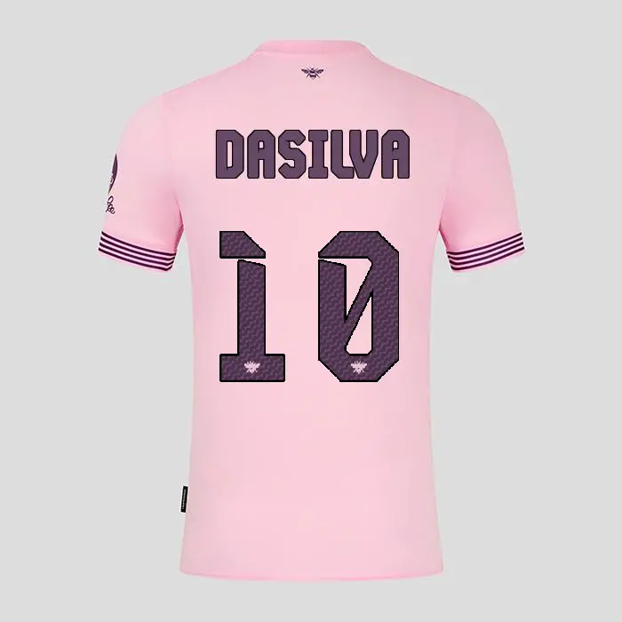 Brentford Adult Away Shirt 24/25 DASILVA 10-2425/4203-2400324-JOSH DASILVA 10 Brentford Jersey Collection - Shop Football Kits & Shoes