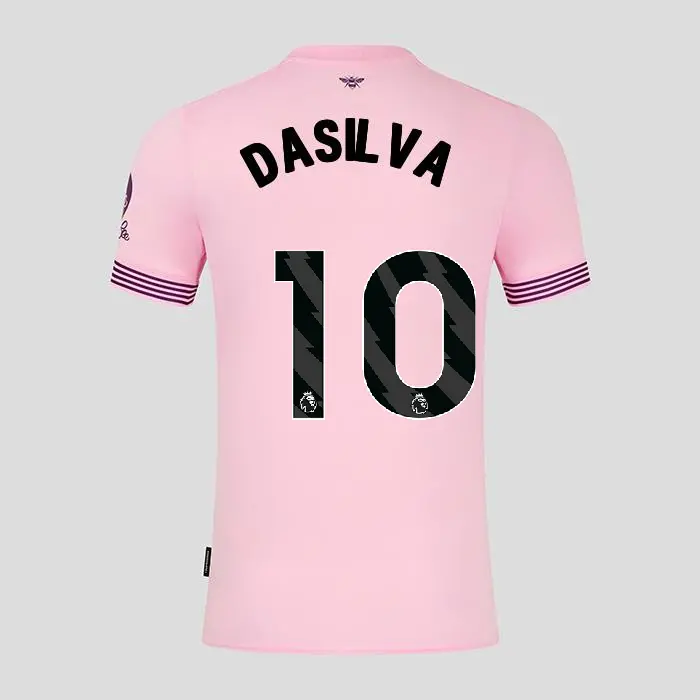 Brentford Adult Away Shirt 24/25 DASILVA 10-2425/4204-2400324-JOSH DASILVA 10 Brentford Jersey Collection - Shop Football Kits & Shoes