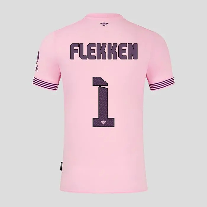 Brentford Adult Away Shirt 24/25 FLEKKEN 1-2425/4179-2400324-MARK FLEKKEN 1 Brentford Jersey Collection - Shop Football Kits & Shoes