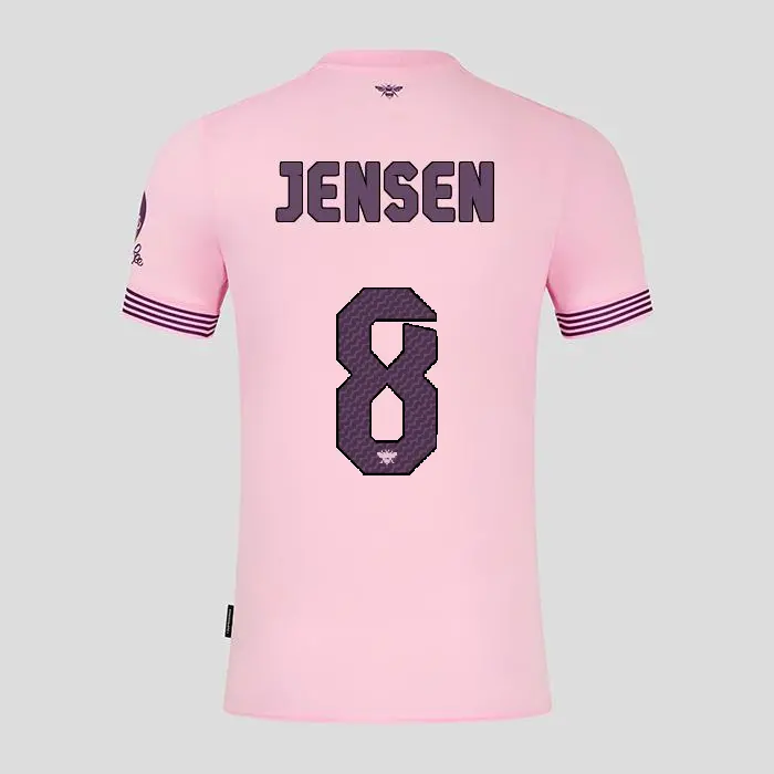 Brentford Adult Away Shirt 24/25 JENSEN 8-2425/4197-2400324-MATHIAS JENSEN 8 Brentford Jersey Collection - Shop Football Kits & Shoes