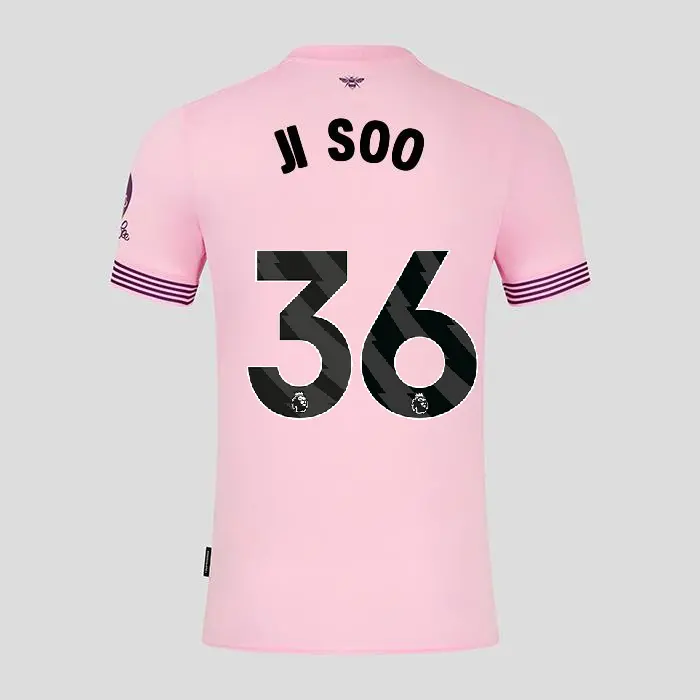 Brentford Adult Away Shirt 24/25 JI SOO 36-4252-2400324-JI SOO 36 Brentford Jersey Collection - Shop Football Kits & Shoes