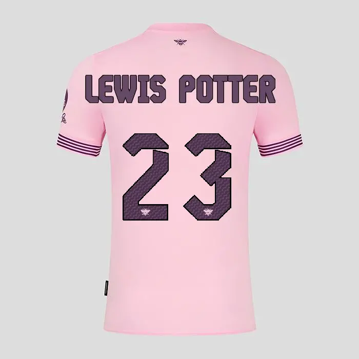 Brentford Adult Away Shirt 24/25 LEWIS POTTER 23-2425/4230-2400324-KEANE LEWIS POTTER 23 Brentford Jersey Collection - Shop Football Kits & Shoes
