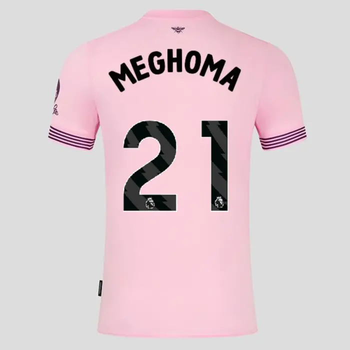 Brentford Adult Away Shirt 24/25 MEGHOMA 21-2425/4225-2400324-JAYDEN MEGHOMA 21 Brentford Jersey Collection - Shop Football Kits & Shoes