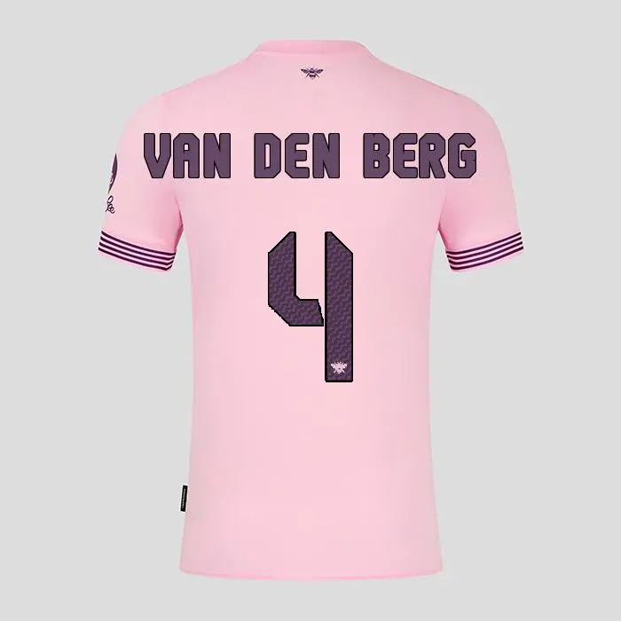 Brentford Adult Away Shirt 24/25 VAN DEN BERG 4-2425/4719-2400324-SEPP VAN DEN BERG 4 Brentford Jersey Collection - Shop Football Kits & Shoes