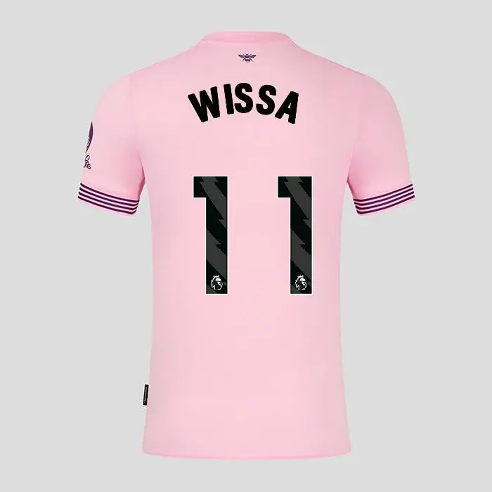 Brentford Adult Away Shirt 24/25 WISSA 11-2425/4207-2400324-YOANNE WISSA 11 Brentford Jersey Collection - Shop Football Kits & Shoes