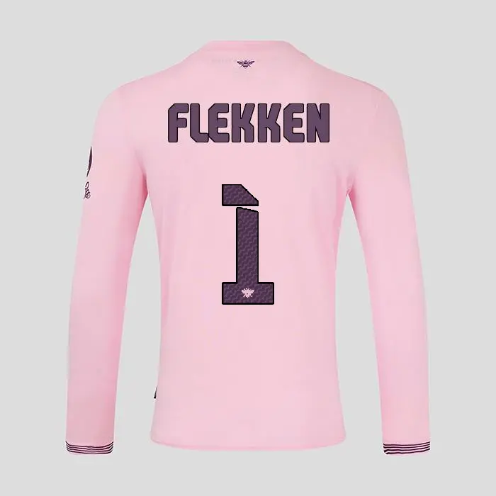 Brentford Adult  Away Shirt L/S 24/25 FLEKKEN 1-2425/4329-2400336-MARK FLEKKEN 1 Brentford Jersey Collection - Shop Football Kits & Shoes