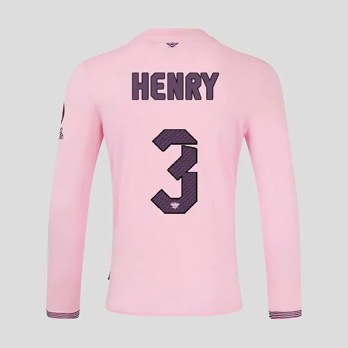 Brentford Adult  Away Shirt L/S 24/25 HENRY 3-2425/4335-2400336-RICO HENRY 3 Brentford Jersey Collection - Shop Football Kits & Shoes