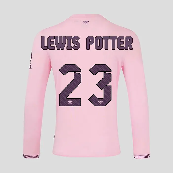 Brentford Adult  Away Shirt L/S 24/25 LEWIS POTTER 23-2425/4380-2400336-KEANE LEWIS POTTER 23 Brentford Jersey Collection - Shop Football Kits & Shoes