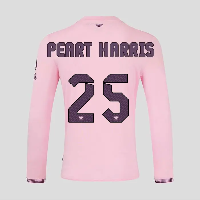 Brentford Adult Away Shirt L/S 24/25 PEART HARRIS 25-2400336-25 Brentford Jersey Collection - Shop Football Kits & Shoes