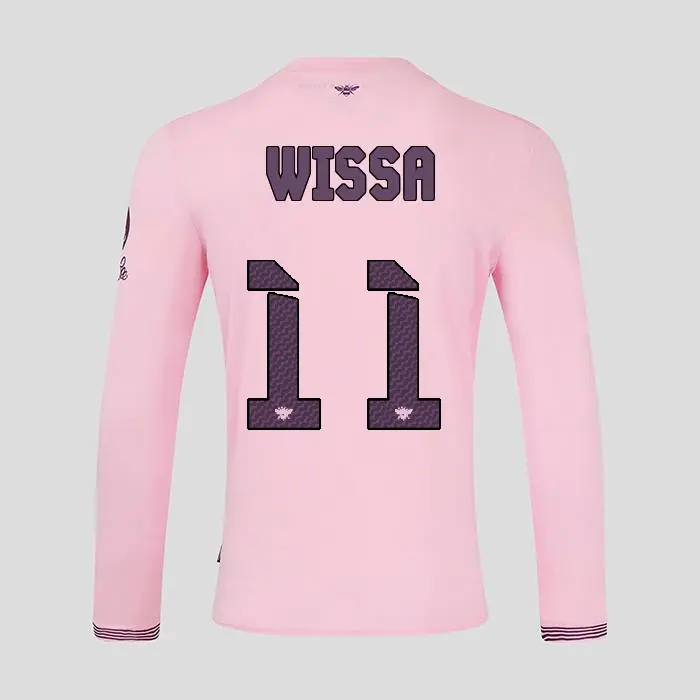 Brentford Adult  Away Shirt L/S 24/25 WISSA 11-2425/4356-2400336-YOANNE WISSA 11 Brentford Jersey Collection - Shop Football Kits & Shoes