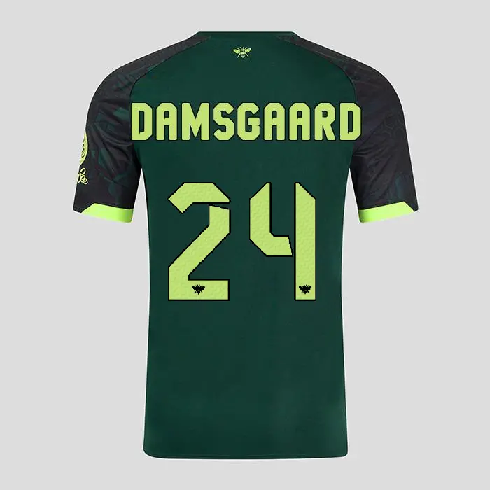 Brentford Adult Third Shirt 24/25 DAMSGAARD 24-2425/4608-2400337-MIKKEL DAMSGAARD 24 Brentford Jersey Collection - Shop Football Kits & Shoes