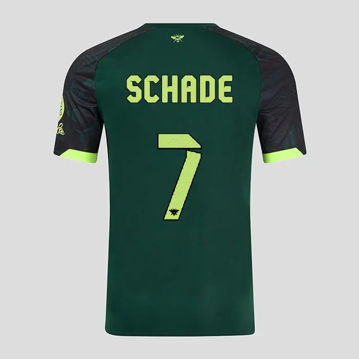 Brentford Adult Third Shirt 24/25 SCHADE 7-2425/4569-2400337-KEVIN SCHADE 7 Brentford Jersey Collection - Shop Football Kits & Shoes