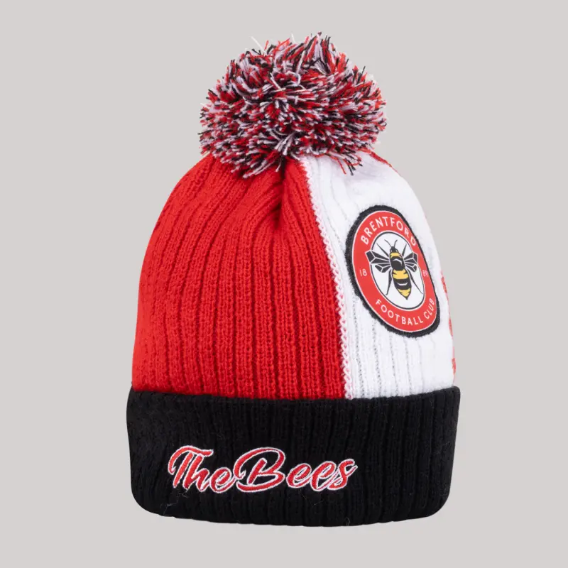 Brentford Bees Crest Beanie 24 Brentford Jersey Collection - Shop Football Kits & Shoes