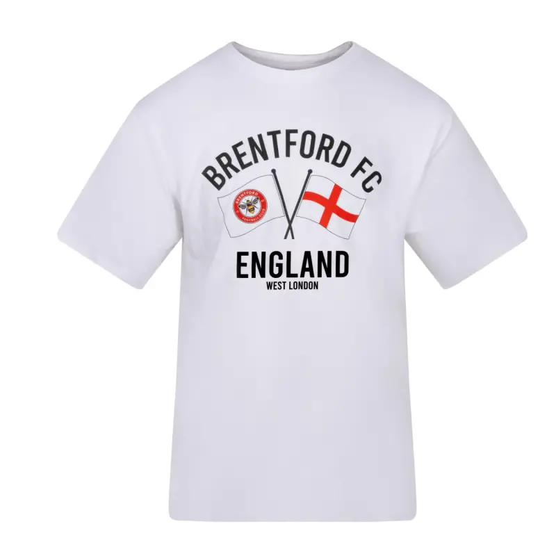 Brentford Club & Country England Flag Tee-2400316 Brentford Jersey Collection - Shop Football Kits & Shoes